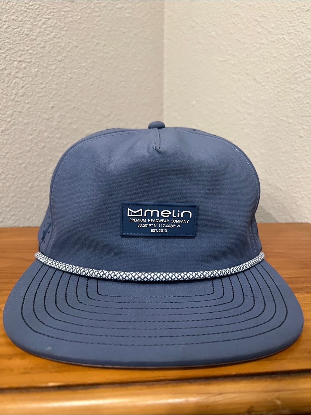 Men’s Blue Performance Cap with Logo